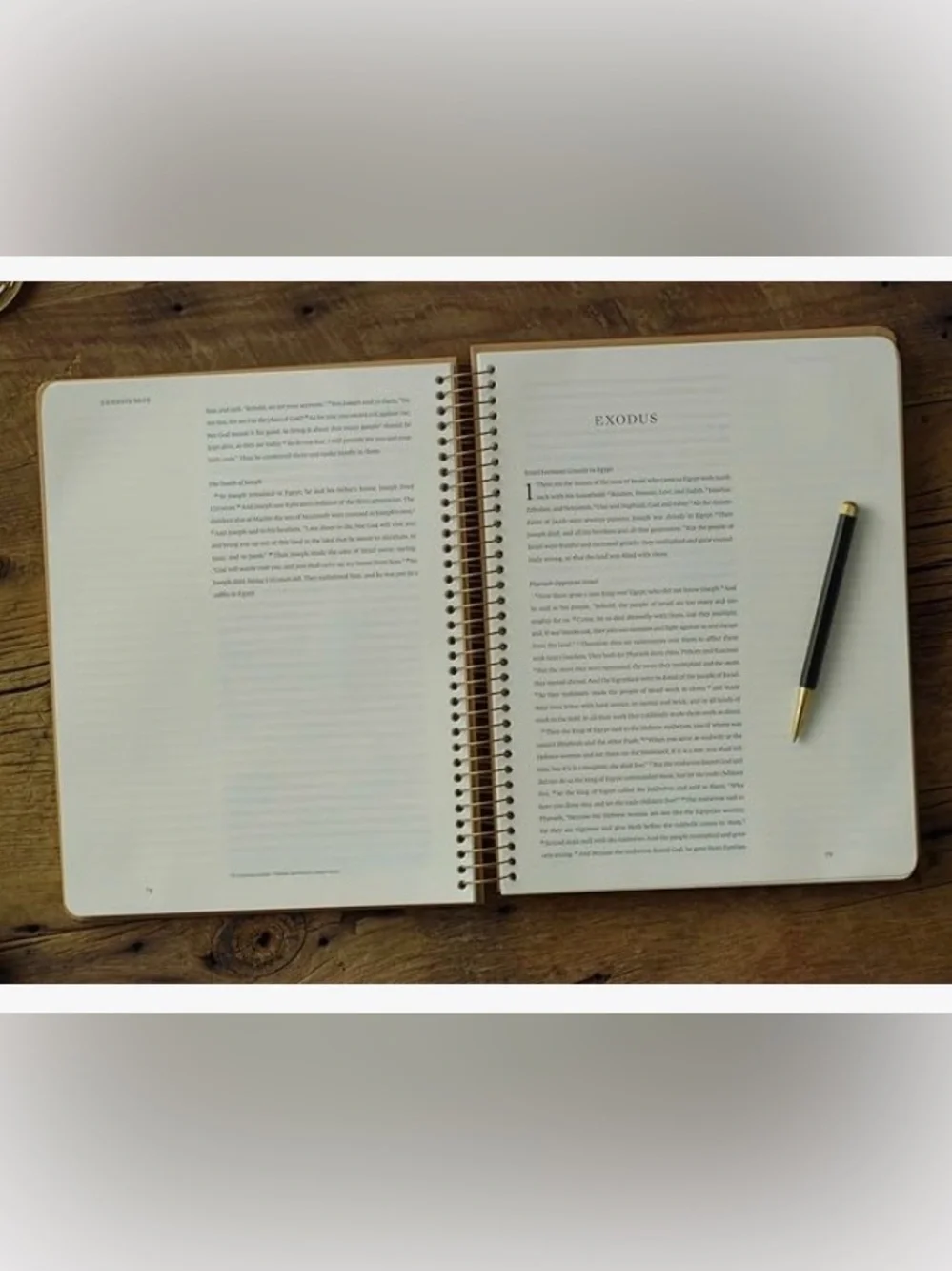 ESV Spiral-Bound Journaling Bible, Pentateuch (Hardcover): Holy Bible